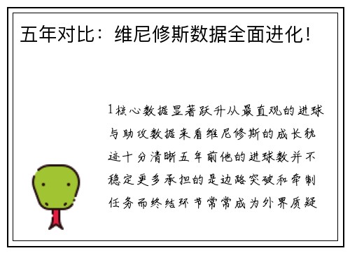 五年对比：维尼修斯数据全面进化！